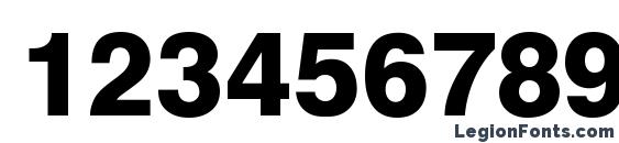 HelbaBlackDB Normal Font, Number Fonts