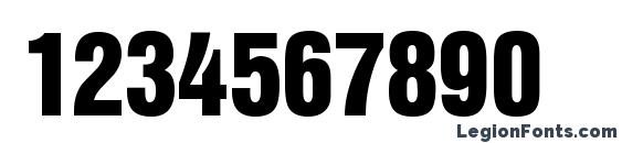 HelbaInseratDB Normal Font, Number Fonts