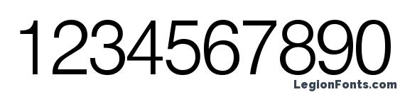 HelbaLightDB Normal Font, Number Fonts