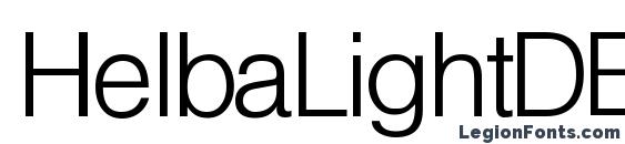 HelbaLightDB Normal font, free HelbaLightDB Normal font, preview HelbaLightDB Normal font