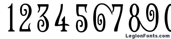 Helena Wide Font, Number Fonts