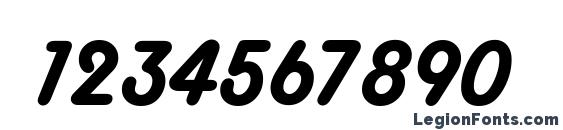 HelenaSoft Italic Font, Number Fonts