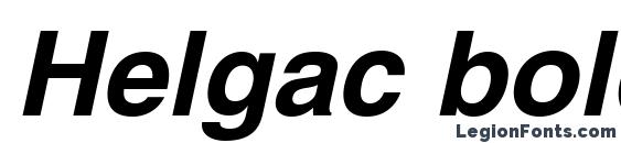 Helgac bolditalic Font