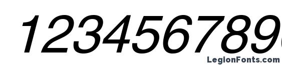 Helgac italic Font, Number Fonts