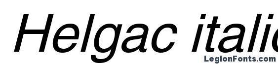 Helgac italic Font