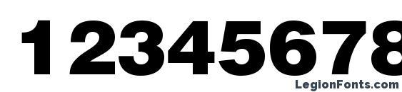 HeliosBlack Font, Number Fonts