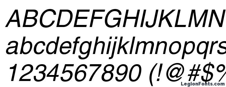 глифы шрифта Heliosc italic, символы шрифта Heliosc italic, символьная карта шрифта Heliosc italic, предварительный просмотр шрифта Heliosc italic, алфавит шрифта Heliosc italic, шрифт Heliosc italic