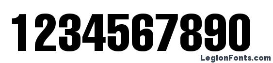 Helioscompressedc Font, Number Fonts