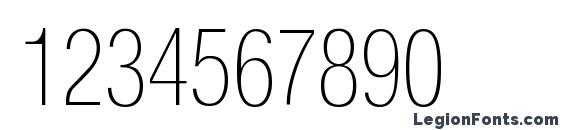 Helioscondthin Font, Number Fonts