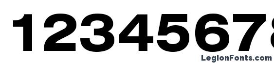 HeliosExt Bold Font, Number Fonts