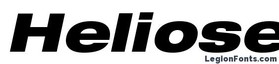 Heliosextblackc italic Font