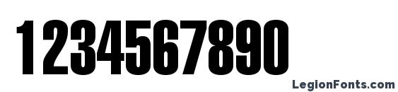 Heliosextracompressedc Font, Number Fonts