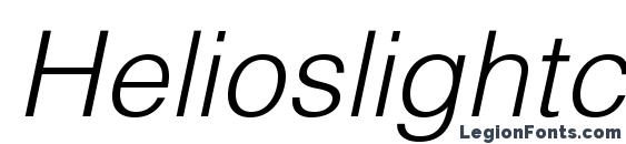 Helioslightc italic Font