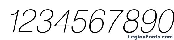 Heliosthin italic Font, Number Fonts