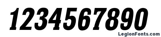 Helium Bold Italic Font, Number Fonts