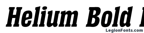 Шрифт Helium Bold Italic, Современные шрифты