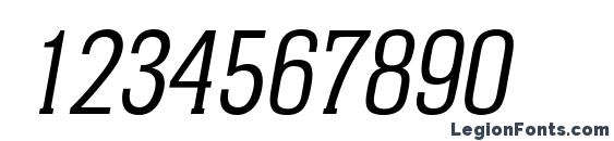 Helium Italic Font, Number Fonts