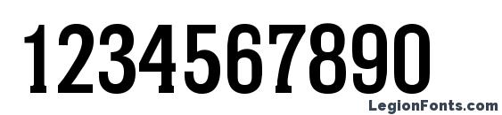 Helium Serial Bold DB Font, Number Fonts