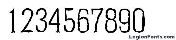 HeliumAntique Light Regular Font, Number Fonts