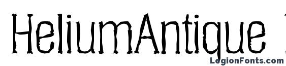 HeliumAntique Light Regular Font