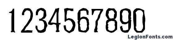 HeliumAntique Regular Font, Number Fonts