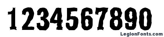 HeliumAntique Xbold Regular Font, Number Fonts