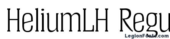 Шрифт HeliumLH Regular