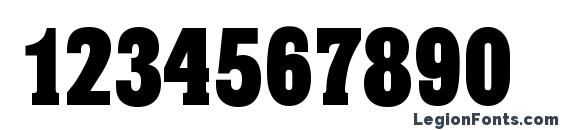 HeliumSerial Heavy Regular Font, Number Fonts
