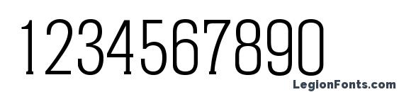 HeliumSerial Light Regular Font, Number Fonts