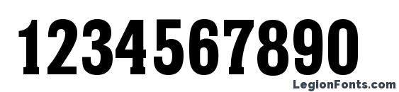 HeliumSerial Xbold Regular Font, Number Fonts