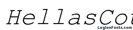 HellasCour Italic Font