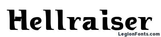Hellraiser 3 font, free Hellraiser 3 font, preview Hellraiser 3 font