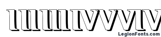 Hellraiser3 shadow Font, Number Fonts