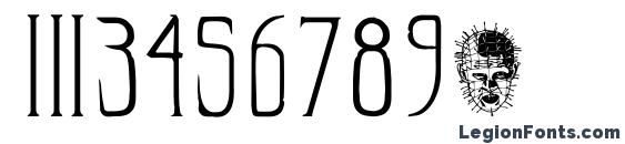 Hellraisersc Font, Number Fonts