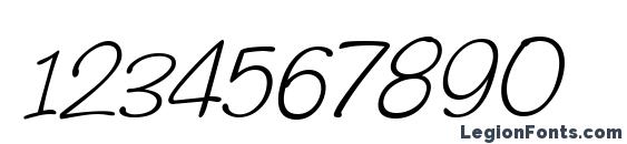 Helmsley Italic Font, Number Fonts