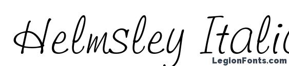 Шрифт Helmsley Italic