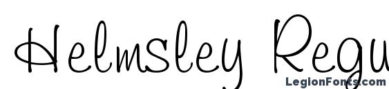 Helmsley Regular Font
