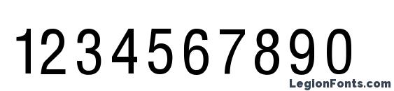 Helvcondenced regular Font, Number Fonts