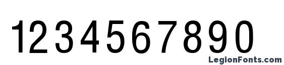 HelvCondenced Font, Number Fonts