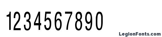 HelvCondenced70 Font, Number Fonts