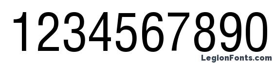 HelvCondensed Regular Font, Number Fonts