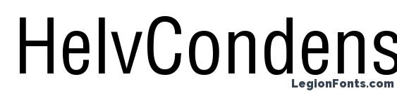 HelvCondensed Regular Font