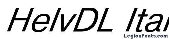 шрифт HelvDL Italic, бесплатный шрифт HelvDL Italic, предварительный просмотр шрифта HelvDL Italic