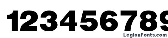 Helvetica Black Cyrillic Bold Font, Number Fonts