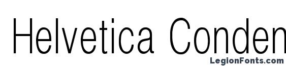 Helvetica Condenced Normal Font