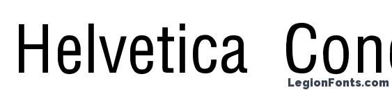 Helvetica Condensed Thin Font