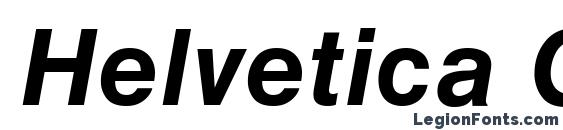 Helvetica Greek Bold Inclined Font