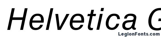 Helvetica Greek Inclined Font