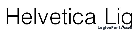 Helvetica Light Normal Font