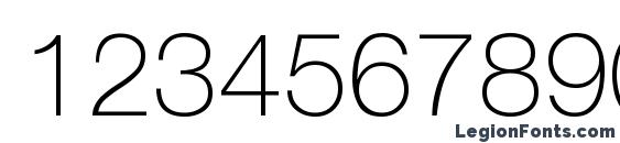 Helvetica LT 35 Thin Font, Number Fonts